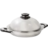 poele a griller inox