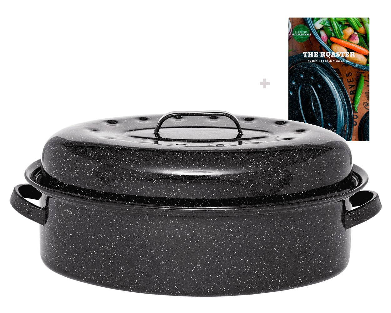 Cocotte Roaster en acier émaillé + Livre de recette – Grand format