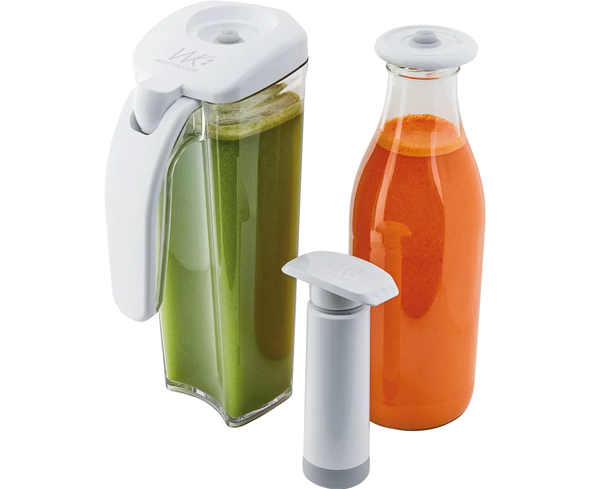 Kit de conservation de jus sous vide : Carafe + Pompe + Couvercle - WARMCOOK