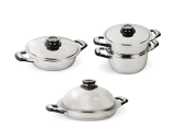 Batterie de cuisine induction en inox 18/10 "Trois Étoiles"