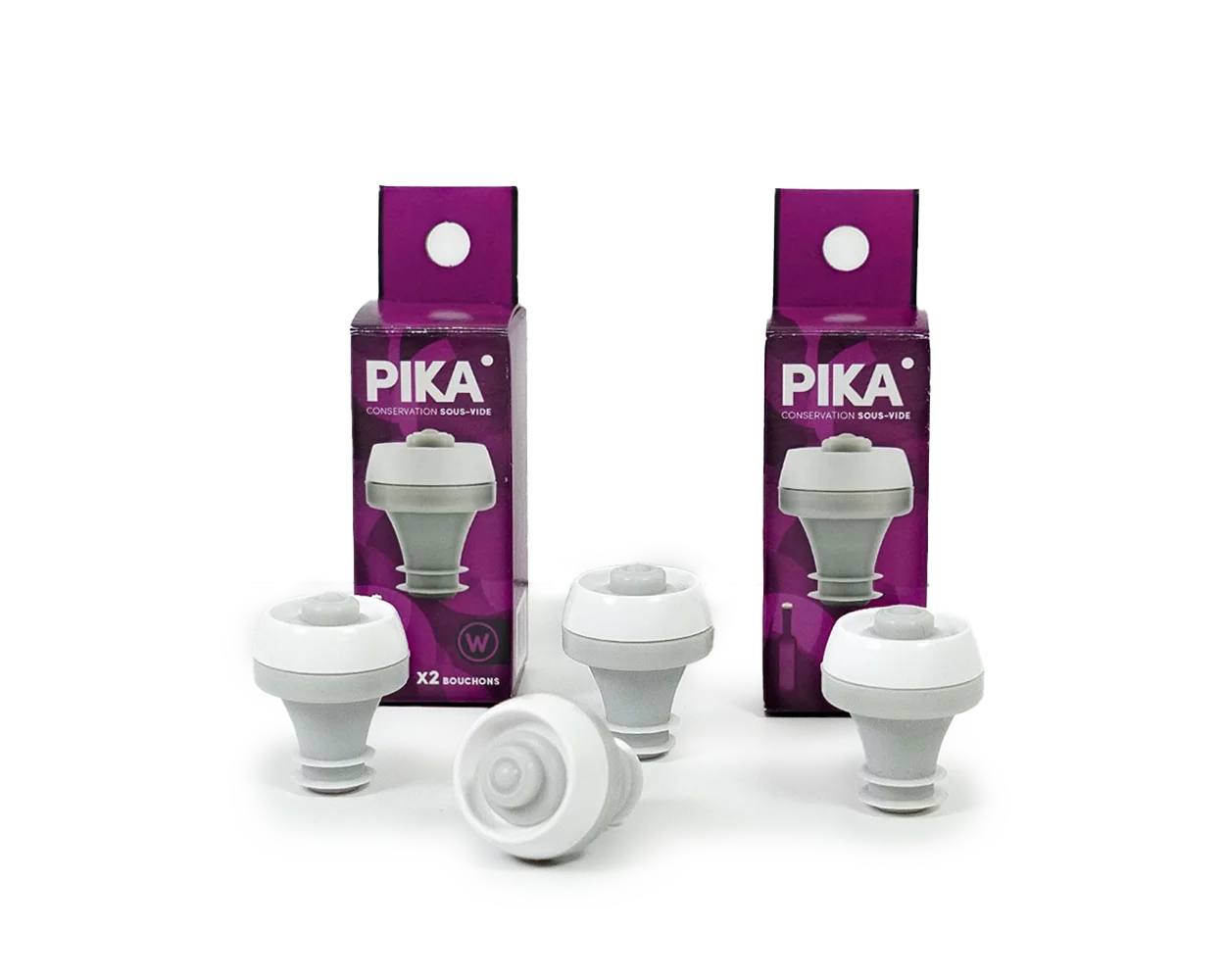 4 Bouchons sous vide