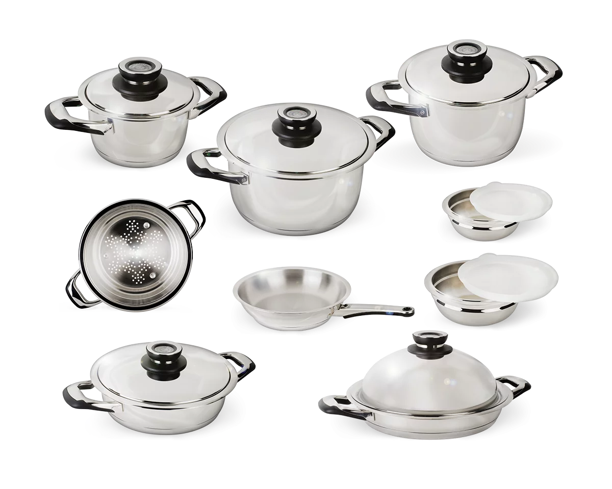 Batterie de cuisine induction en inox 18/10 "Gastronome"