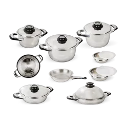 Batterie de cuisine induction en inox 18/10 "Gastronome" Batterie de cuisine induction en inox 18/10 "Gastronome"