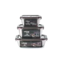 Pack "Essentiel"- 3x boîtes inox alimentaires rectangulaires - Cuitisan