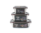 3x Boîtes inox alimentaires