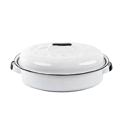 Cocotte Roaster Américaine - Blanc - Format 40 x 27 x 15cm
