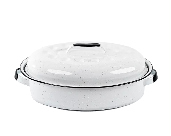 Cocotte Roaster Américaine - Blanc - Format 40 x 27 x 15cm