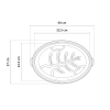 cocotte roaster 508 dimensions intérieures