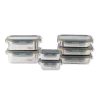 7 boites alimentaire inox : 260, 820 & 1200ml