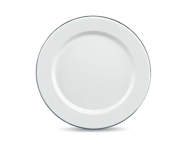 Grande Assiette Plate - Blanche & Incassable - GRANITEWARE