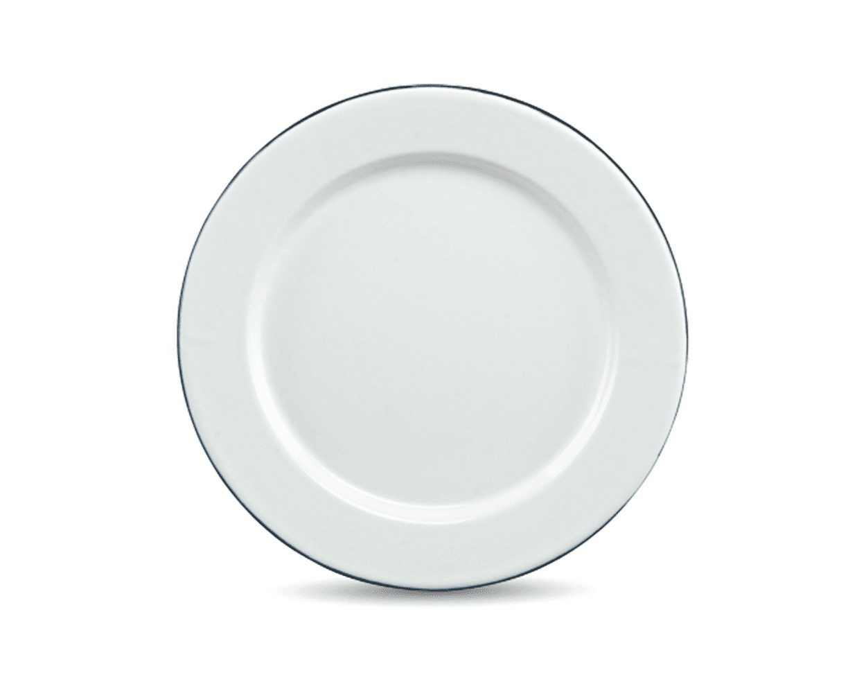 Assiette Plate Pacifica Blanc en grès de qualité haut de gamme