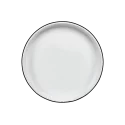 Plateau rond en acier émaillé 29cm - Blanc - Graniteware