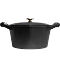 Cocotte en fonte naturelle 24cm - Finex USA