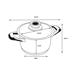 Faitout / Marmite basse Bourgeat diamètre 40 cm - Colichef