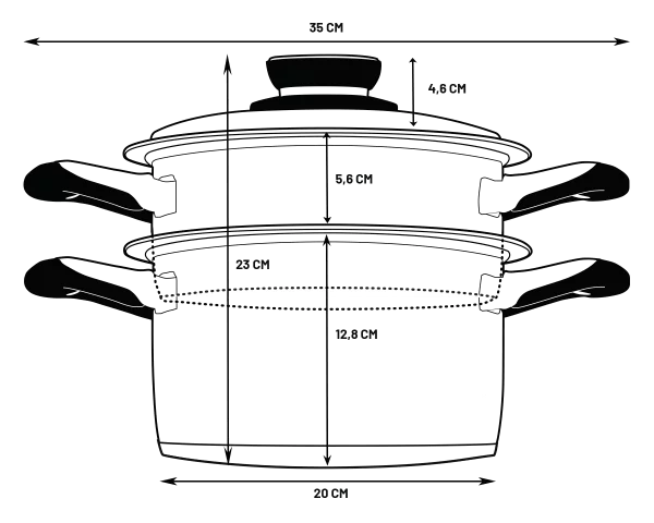 Vapeurdôme Inox 18/10, ustensile polyvalent pour cuisson douce