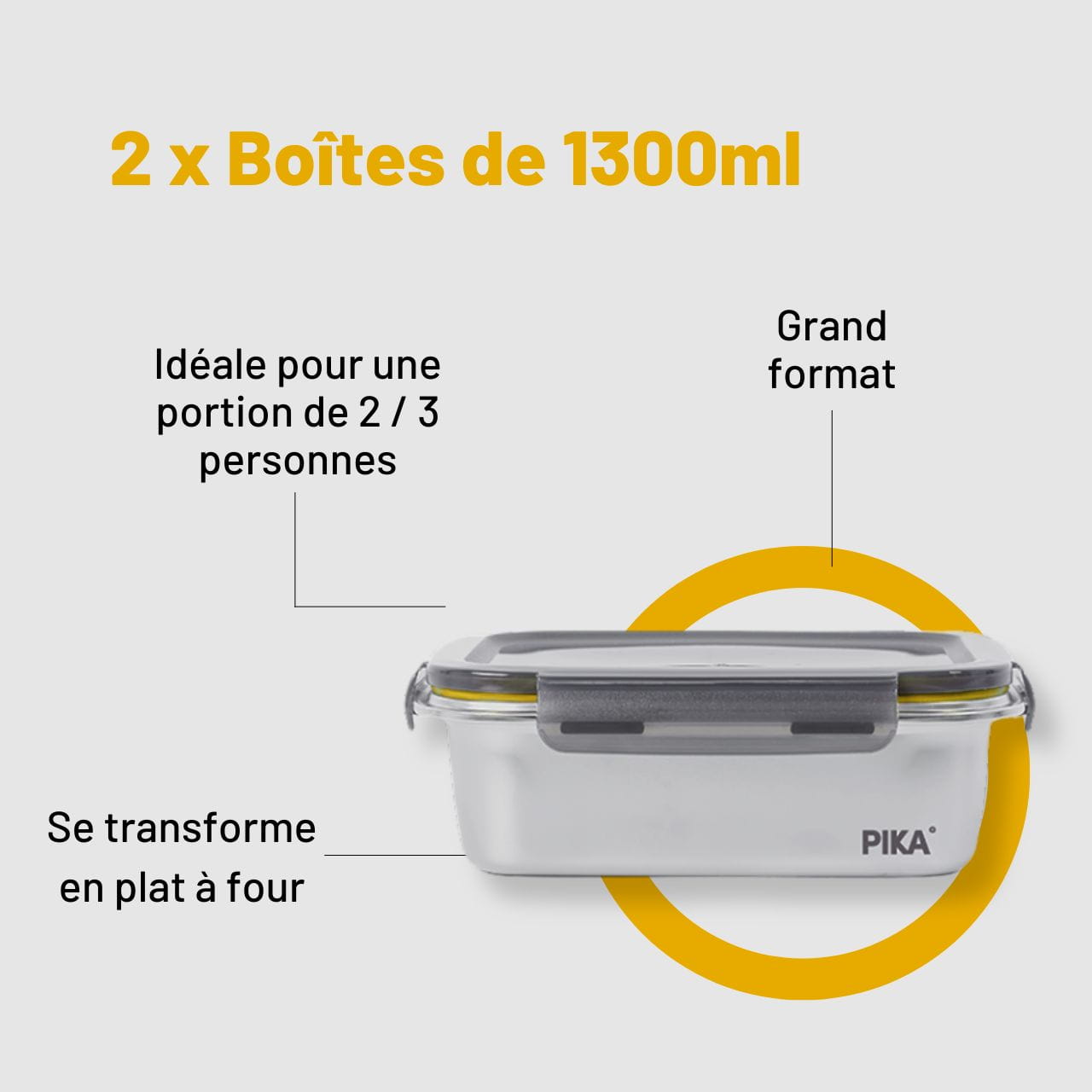 boite inox 1300ml