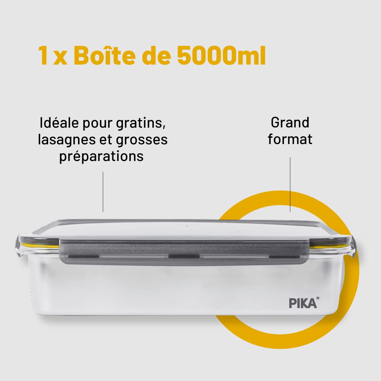 plat inox 5L avec couvercle plat inox 5L avec couvercle
