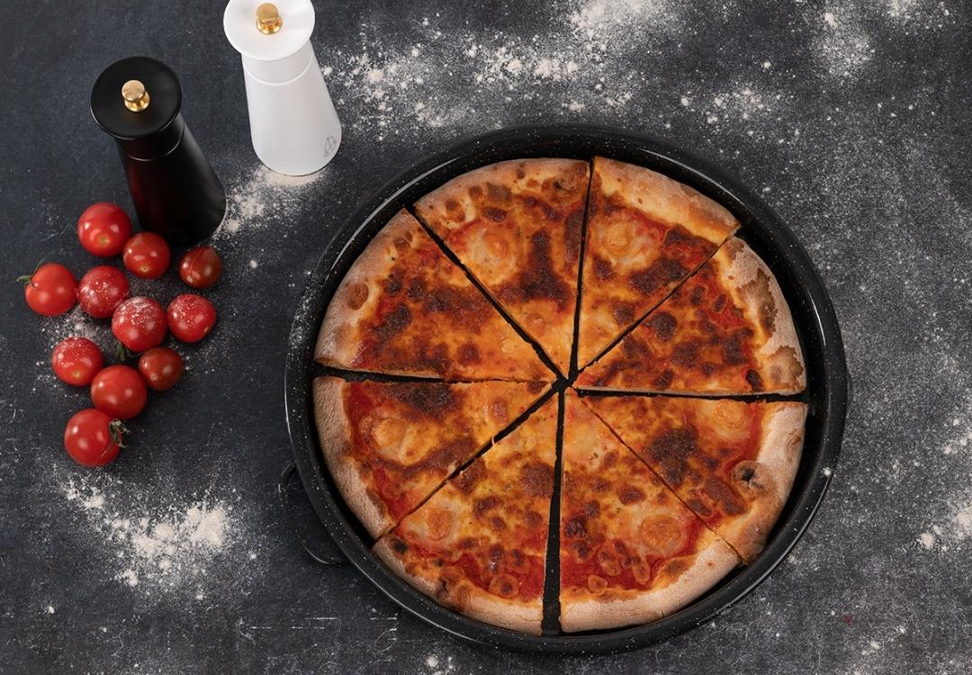 Lot De 6 Plaques à Pizza En Acier Inoxydable - Diamètre 30 Cm, Hauteur 1,5 Cm, Antiadhésif, Facile à Nettoyer