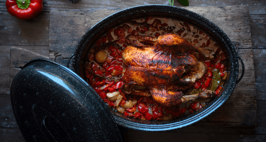 cocotte roaster graniteware