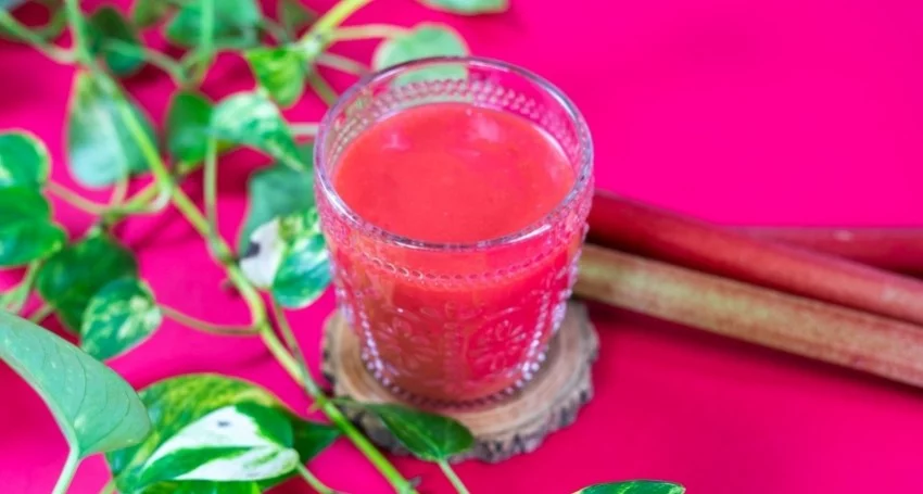 Rhubarbe au Blender 