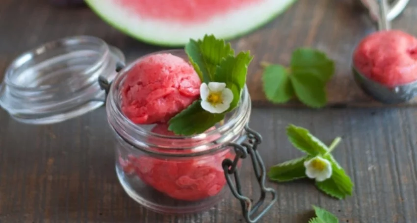 Sorbet « Plein Fruit » à la fraise et à la pastèque