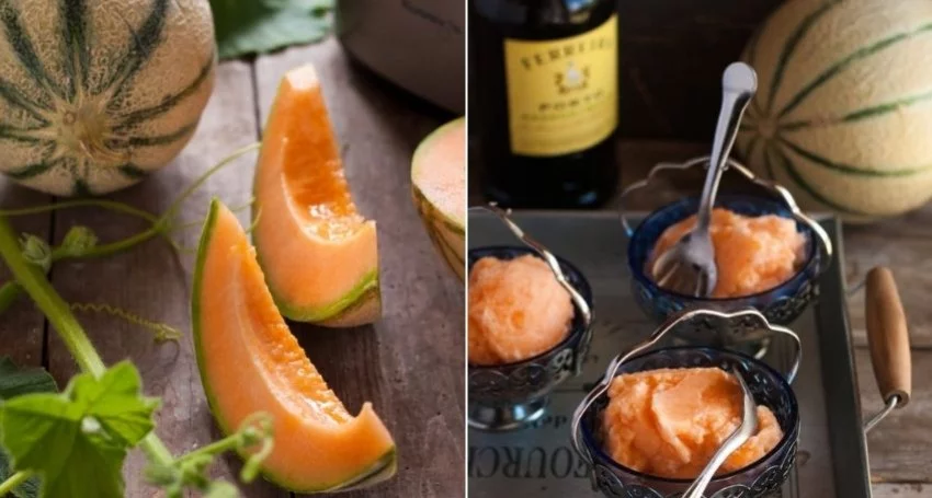 Sorbet pur melon… lichette de porto !