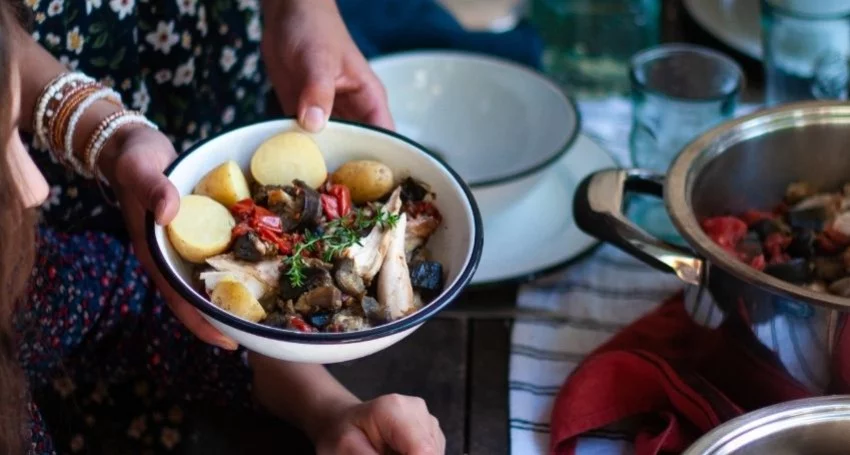 Poulet fermier aux légumes façon Kedjanou
