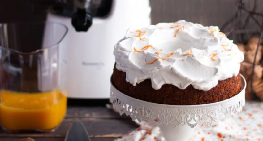 Carrot-cake à la pulpe recyclée