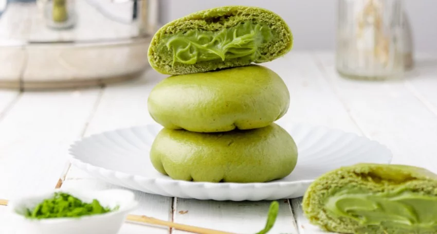 Brioches asiatiques au matcha