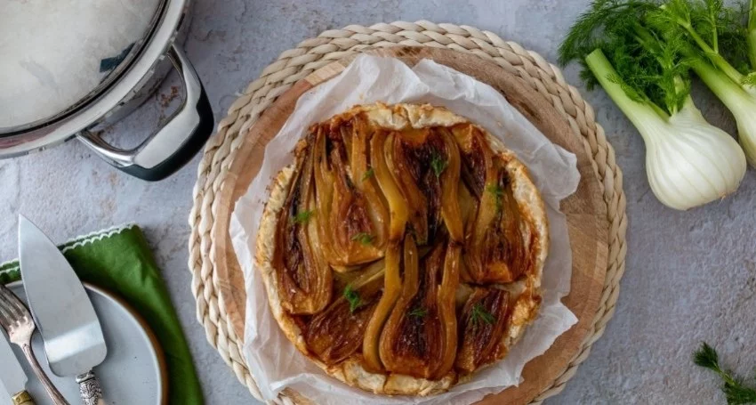 Tarte tatin de fenouil