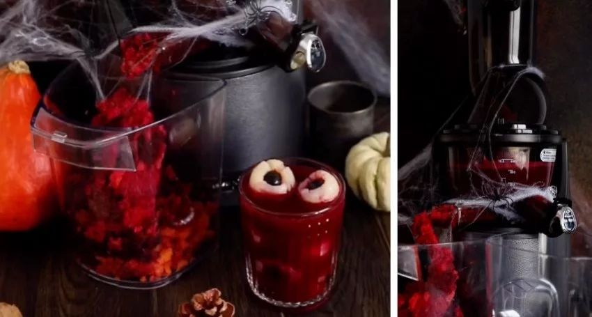 Cocktail d'Halloween à base de betteraves