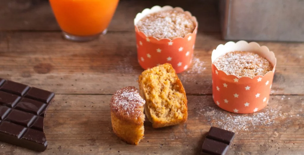 Muffins « express » à la carotte, vanille et clémentine