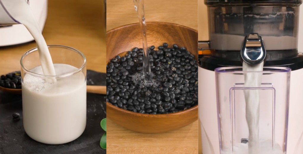 Lait de haricot noir à l'extracteur Kuvings 