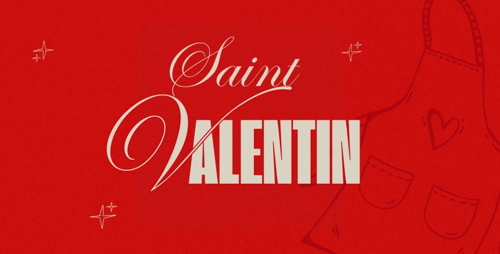 Saint-Valentin en cuisine : un tablier brodé avec amour