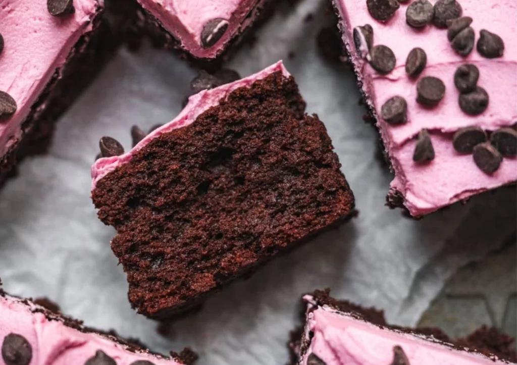Brownies moelleux au chocolat et aux fibres de betteraves vegan