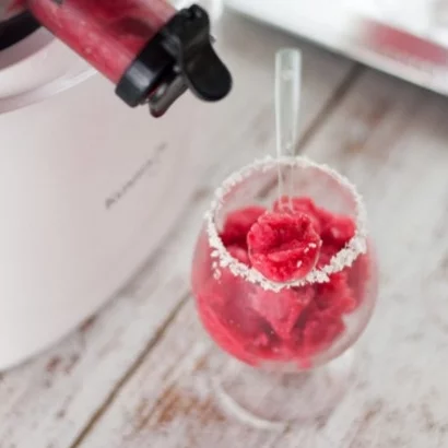 Granité à la framboise et pomelos rose