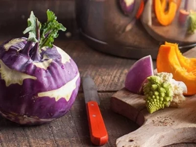 Tableau de cuisson basse température des légumes