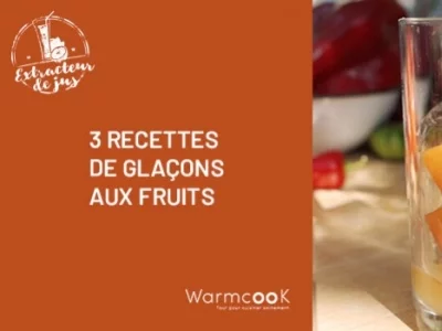 3 recettes de glaçons réalisées à l'extracteur de jus